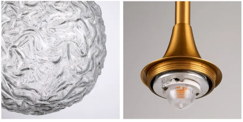 Small Single Glass Ball Led Pendant