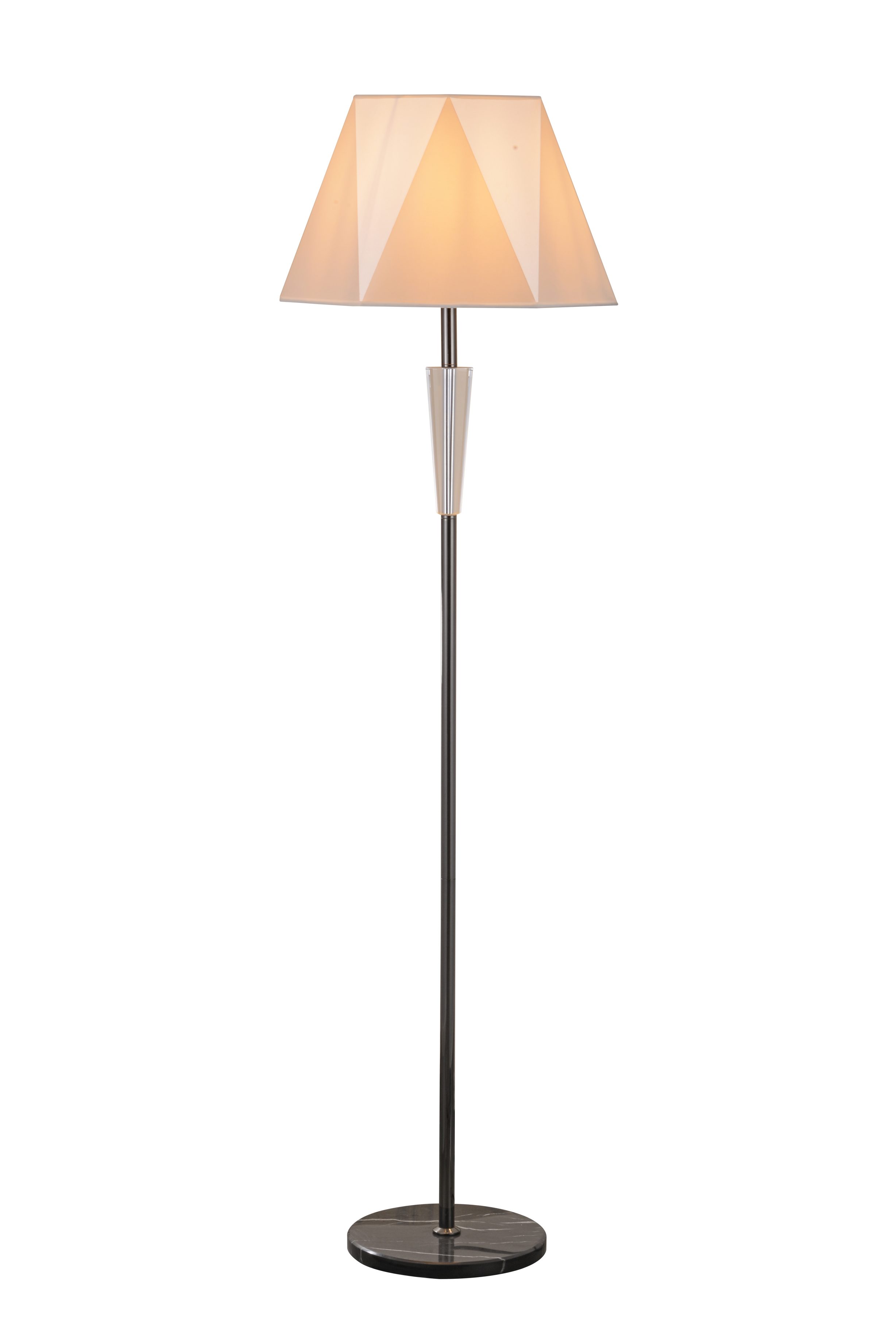 Μοντέρνο φωτιστικό δαπέδου με μοντέρνο Crystal Accent